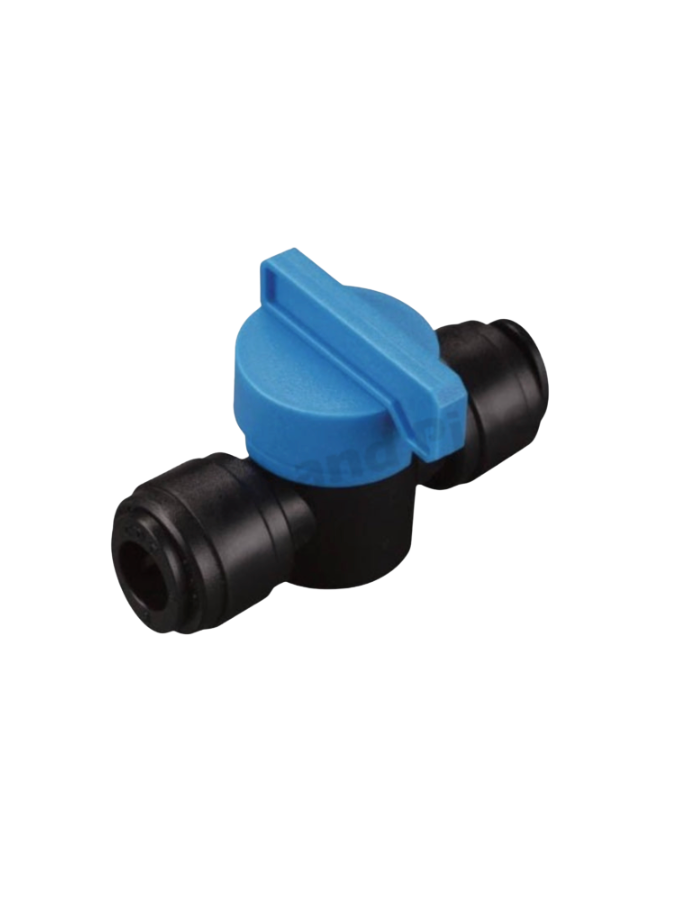 Push In Push Fit Metric Tube Ball Valve Fluidfit Black
