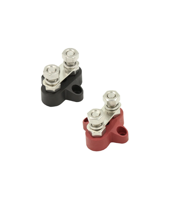 Twin M8 Power Distribution/Bus Bar - Side Mount