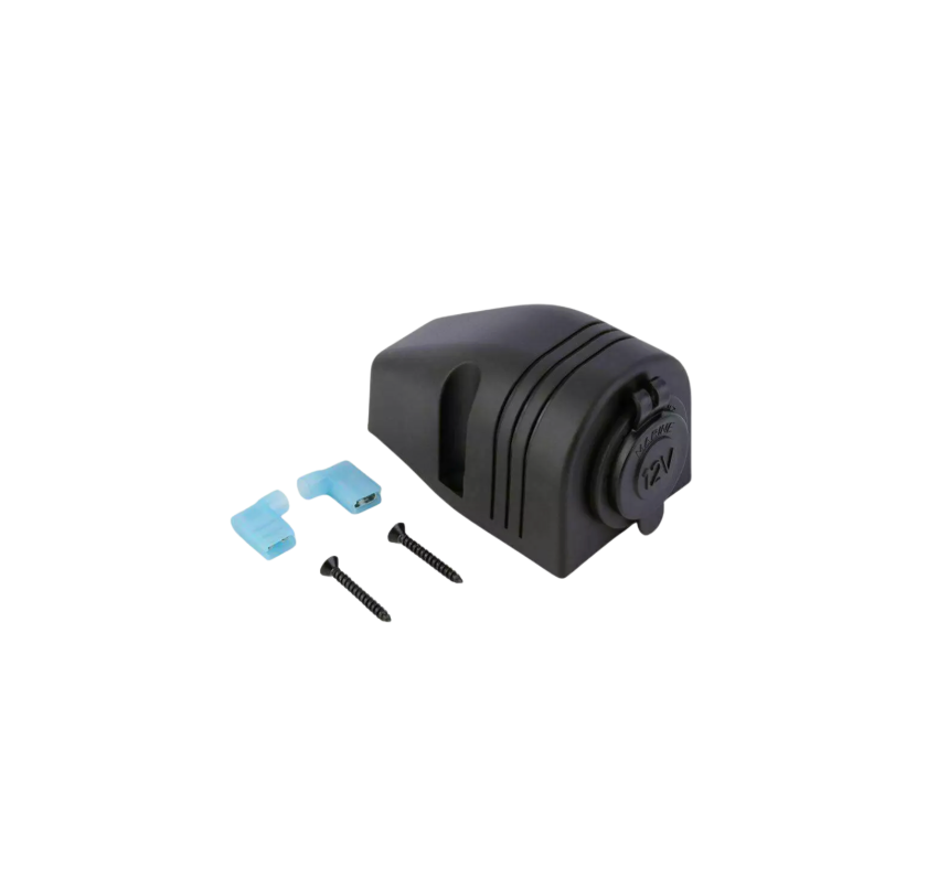 12V Cigarette Lighter Socket Surface Power Plug Outlet Mount Accessory